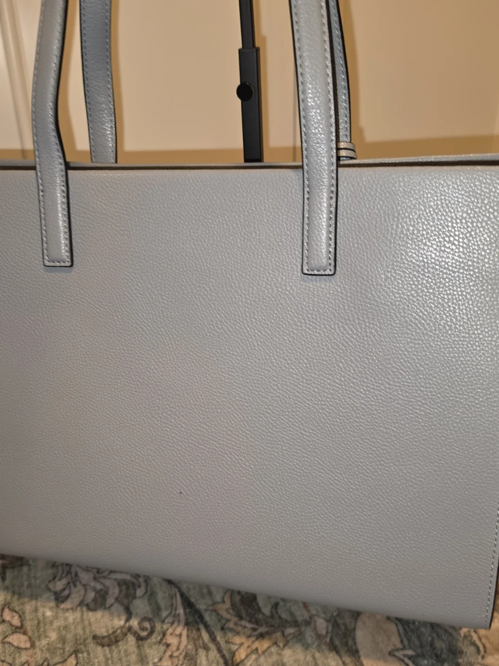 Marc Jacobs  Gray Rock Leather  Work Tote Laptop Bag